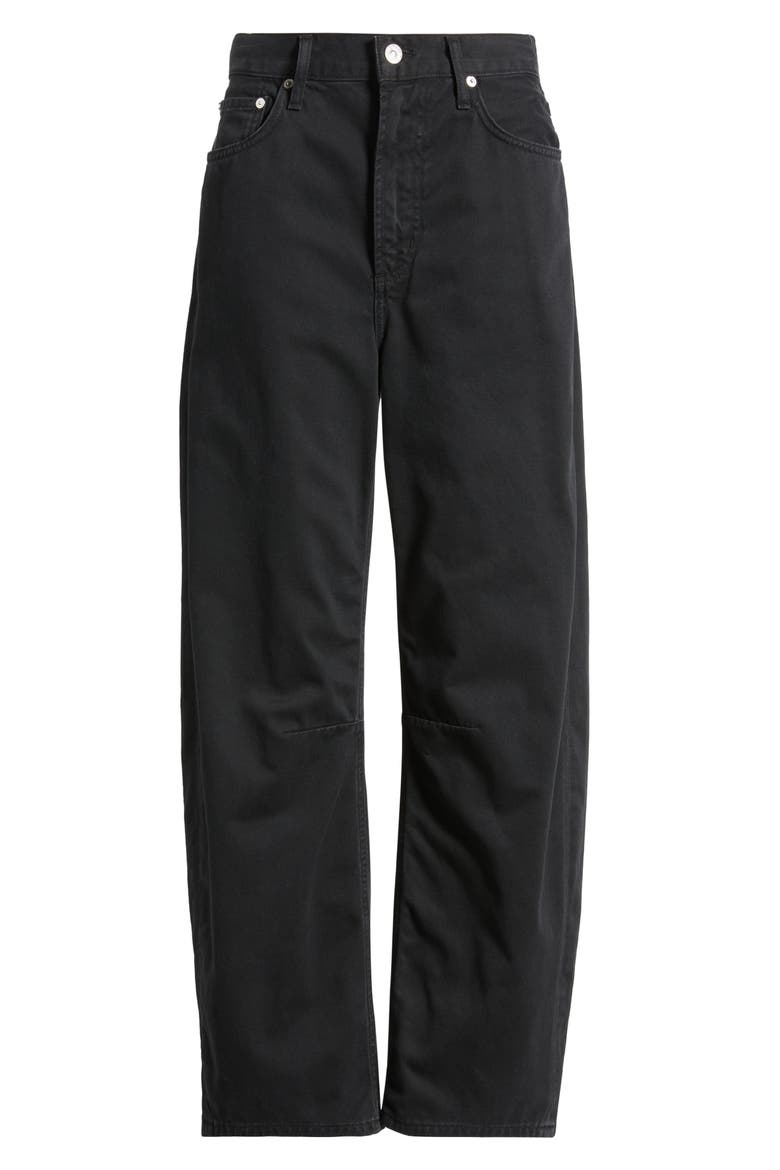 Miro High Waist Barrel Jeans, Alternate, color, WASHED BLACK