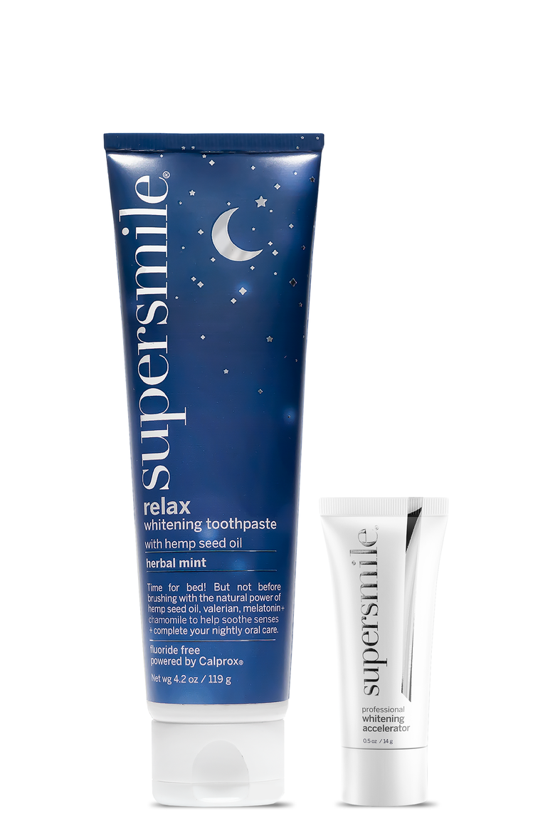 Whitening Toothpaste RELAX 4.2 oz with Accelerator 0.5 oz, Main, color, Blue