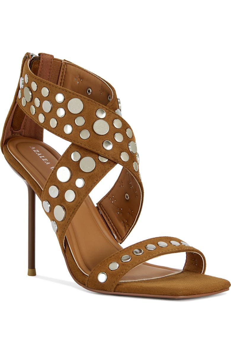 AZALEA WANG Arte Studded Sandal, Main, color,