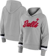 FANATICS Women's Fanatics Branded Heather Gray Chicago Bulls Halftime Pullover Hoodie