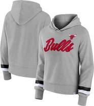 FANATICS Women's Fanatics Branded Heather Gray Chicago Bulls Halftime Pullover Hoodie