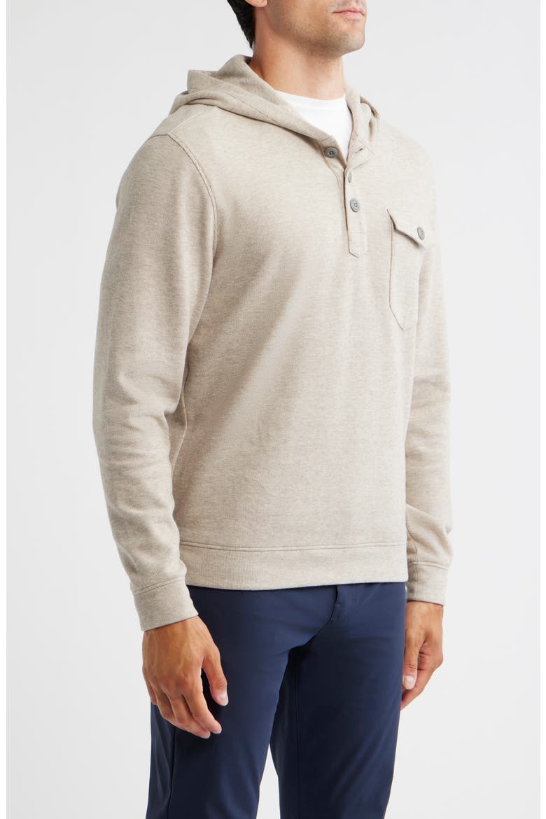 Henley Hoodie, Alternate, color, CREAM