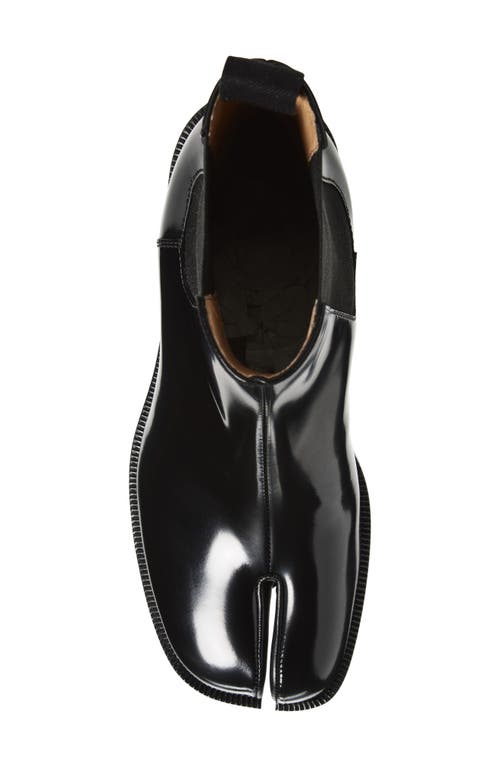 Maison Margiela Tabi City Leather Split-toe Chelsea Boots In Black