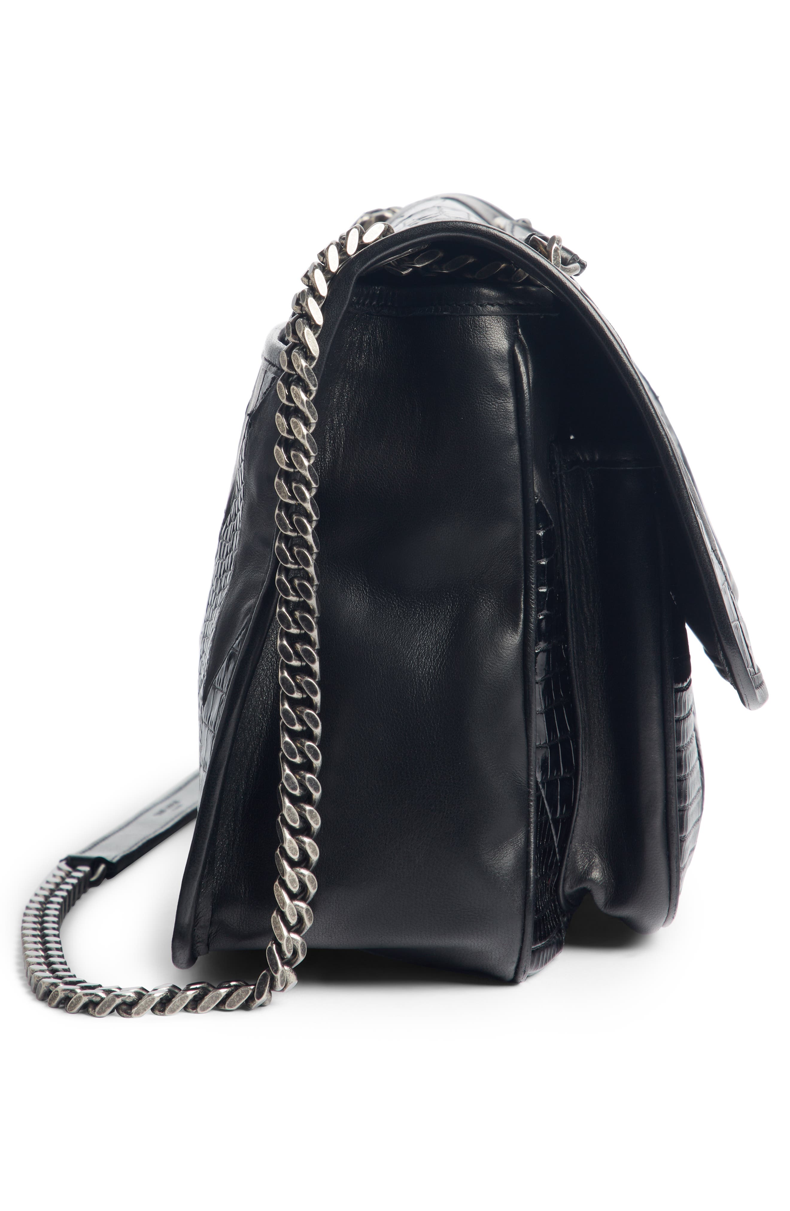 Saint Laurent Niki Medium Patchwork Shoulder Bag, Alternate, color, 