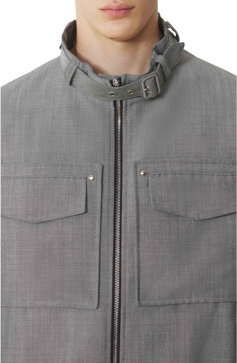 Lanvin Black Mohair Wool Jacket, Alternate, color, Gray