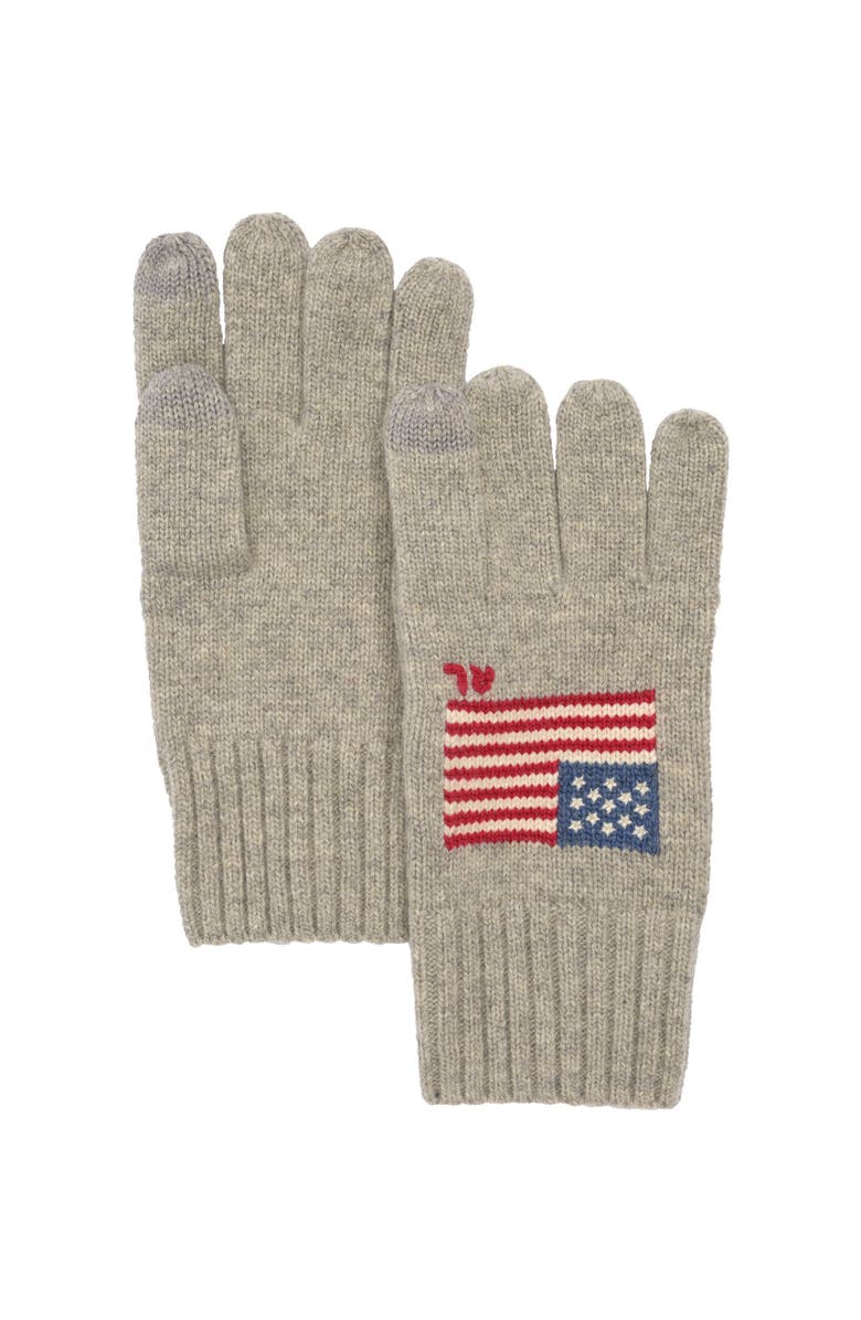 Polo Ralph Lauren Rl Flag Glove, Alternate, color, Andover Heather