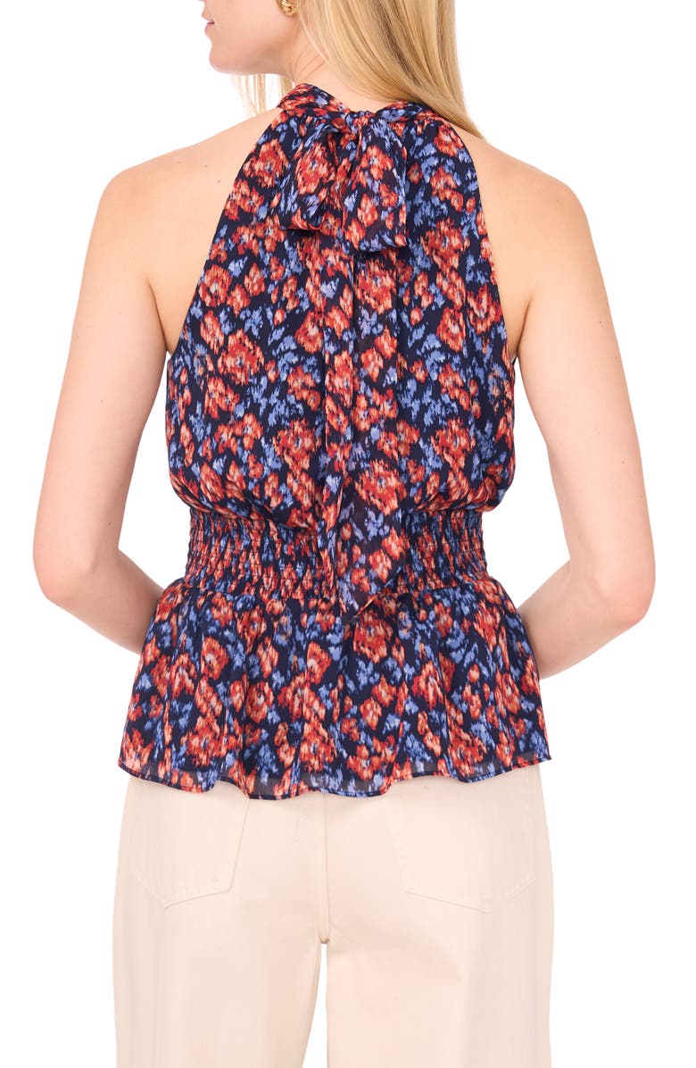 1.STATE Sleeveless Print Top, Alternate, color, Classic Navy