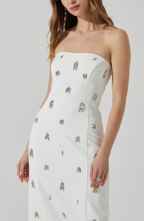 Astr The Label Camryn Embellished Strapless Maxi Dress