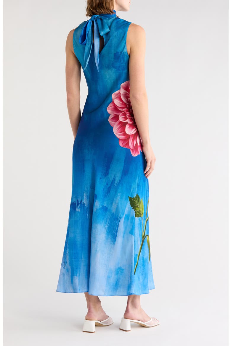 The Sonja Garden Escape Sleeveless Silk Blend Maxi Dress, Alternate, color, GARDEN ESCAPE