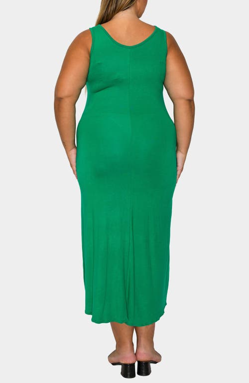 L I V D Mellie Sleeveless Jersey Maxi Dress In Green