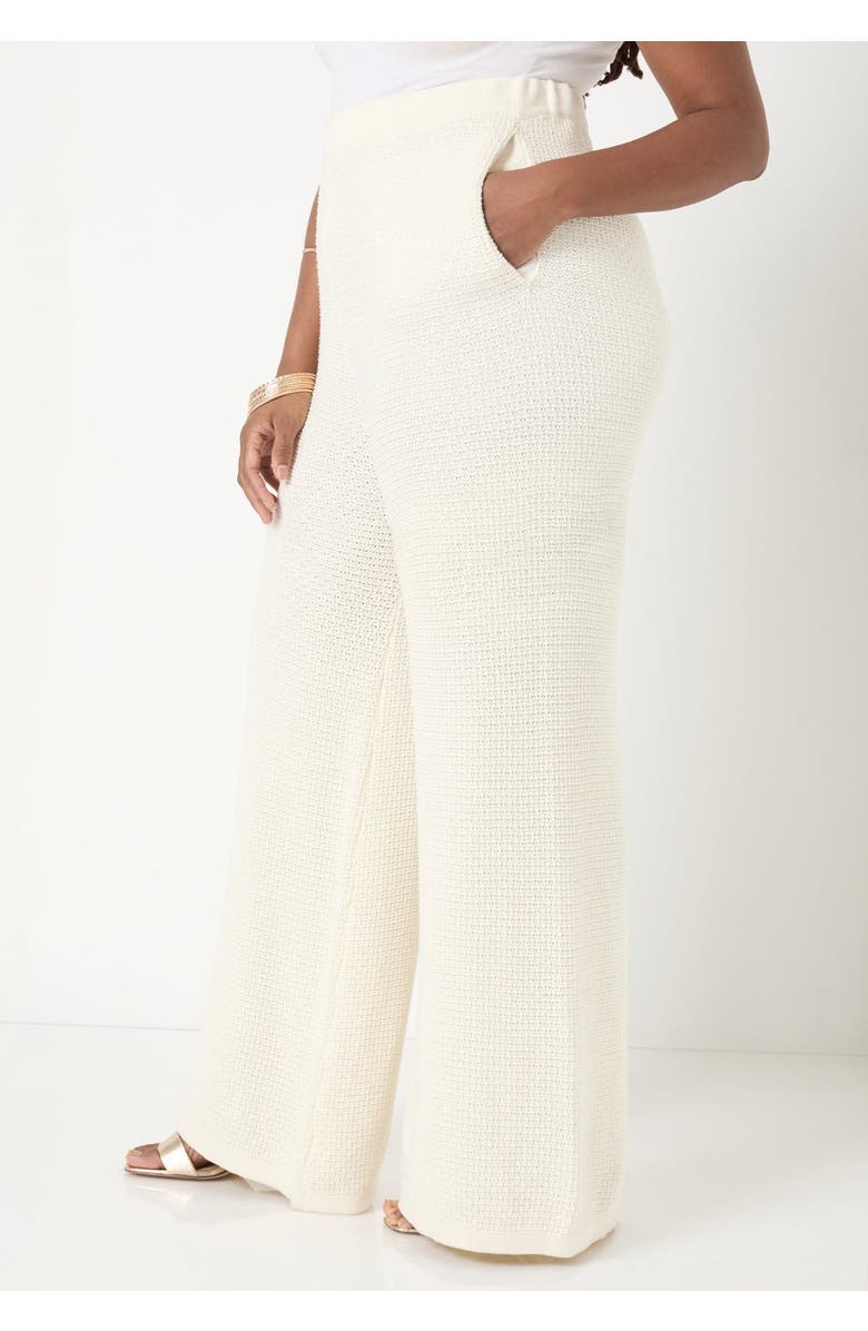 June + Vie Knitted Sweater Pants, Alternate, color, Sugar Swizzle