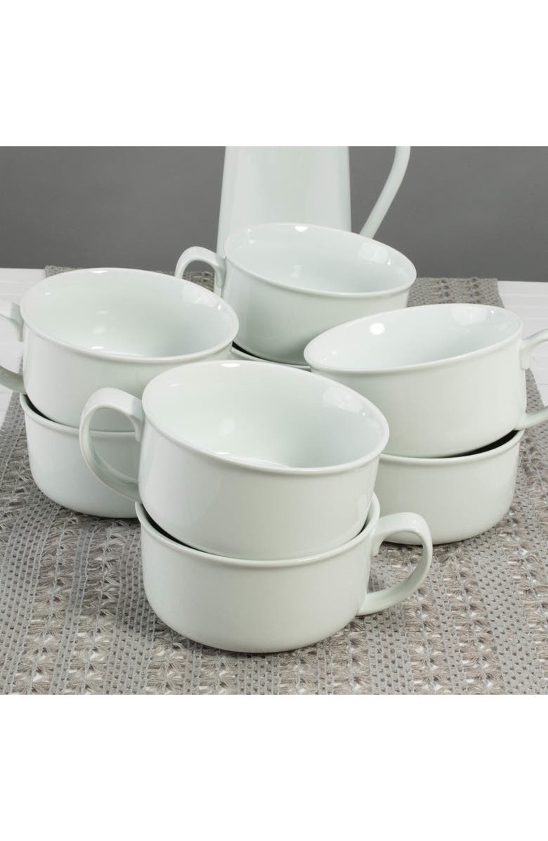 BIA Cordon Bleu Set of 8 Soup Bowls with Handles, Alternate, color, White