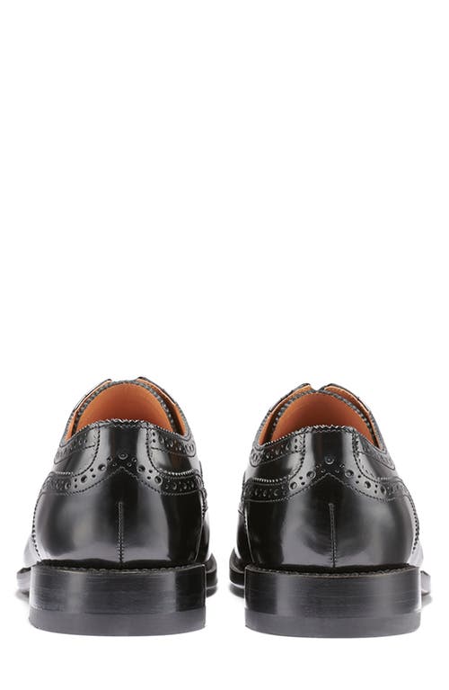 G.h.bass Monogram Wingtip Oxford In Black