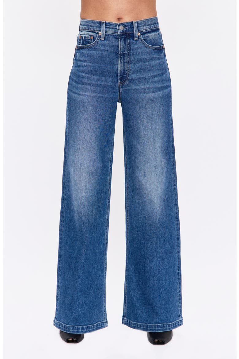 Lana High Waist Wide Leg Jeans, Main, color, NAVAL