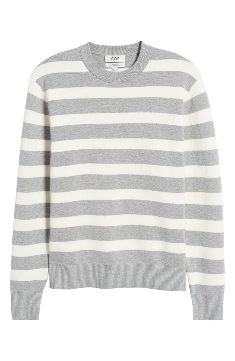 COS Stripe Organic Cotton Sweater, Alternate, color, 