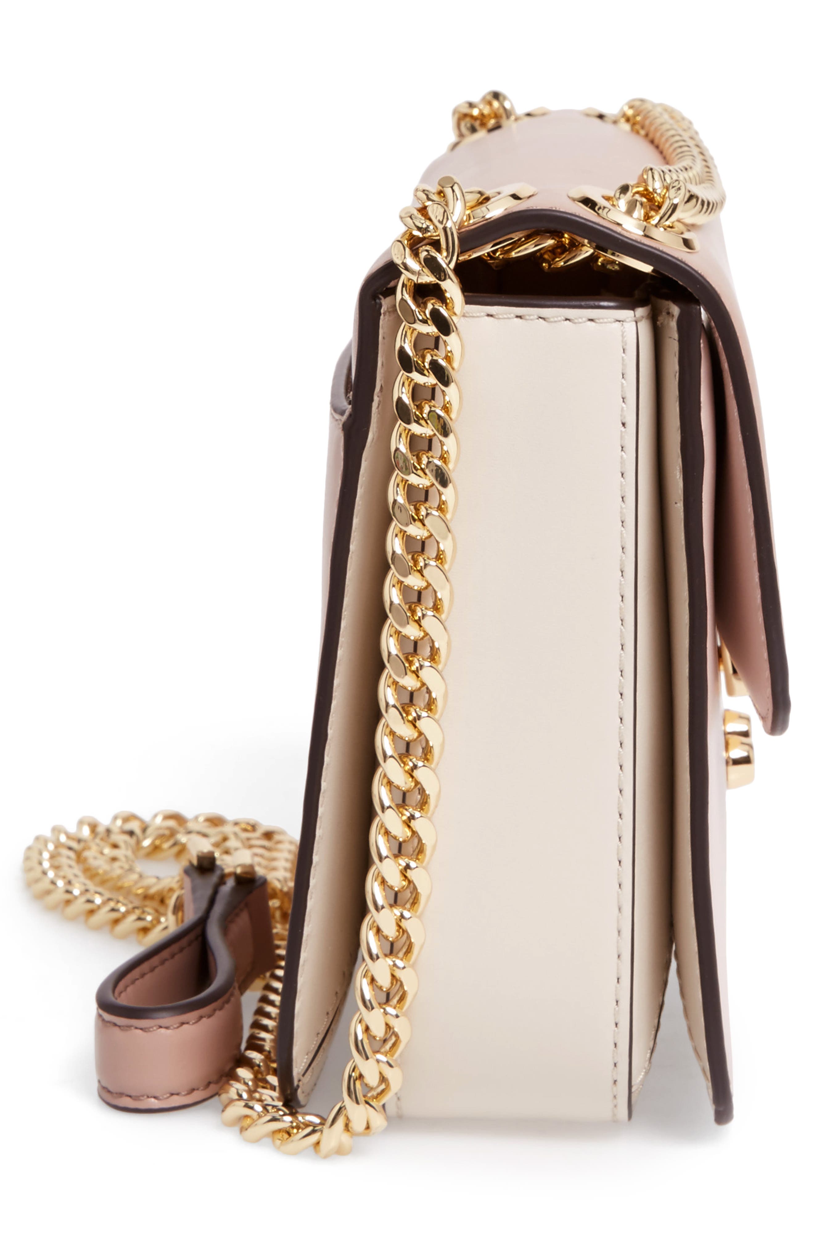 Medium Sloan Editor Shoulder Bag, Alternate, color, SOFT PINK/ ECRU/ FAWN