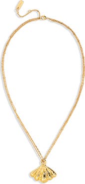 Chloé Double Chain Mirror Pendant Necklace