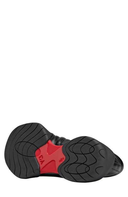 Y-3 Adidas Regu Mary Jane In Black/black/better Scarlet