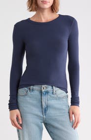 Abound Long Sleeve Rib Knit T-Shirt