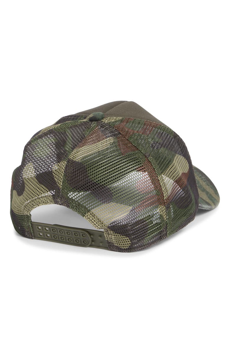 WORN/WEST Game Day Camo Trucker Hat, Alternate, color, Camo