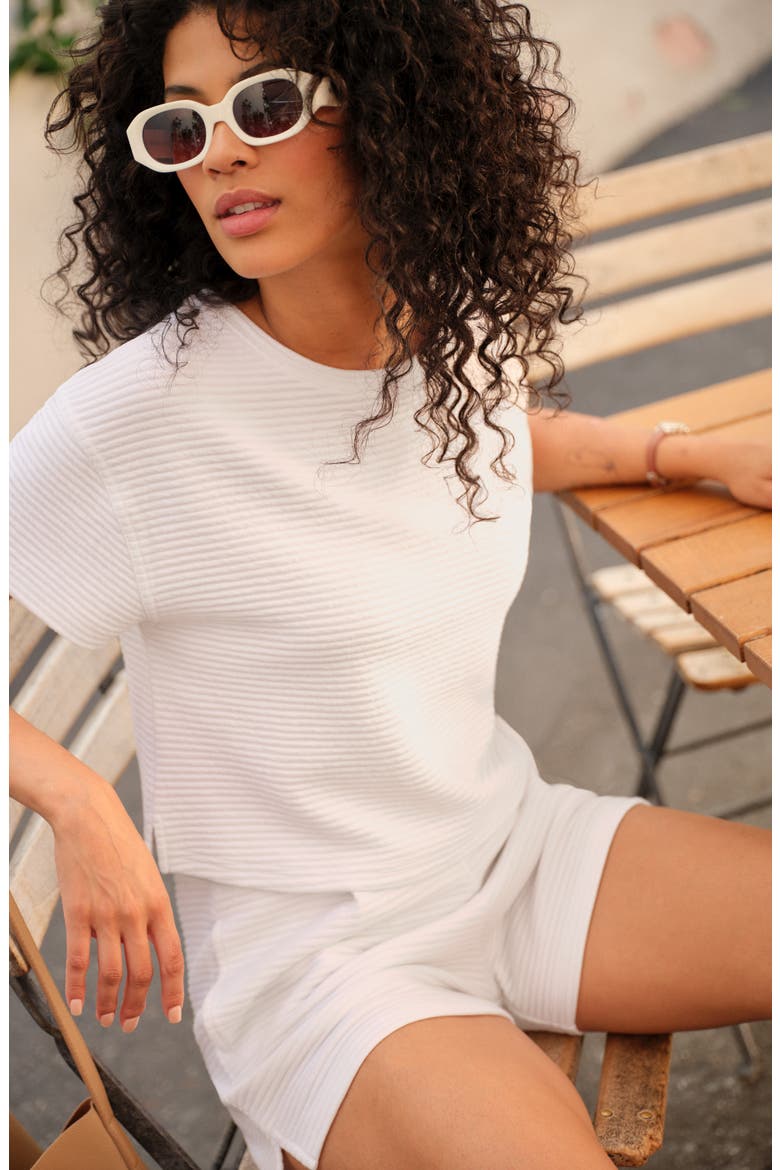 Charter Cruise Boxy Ottoman Knit Top, Alternate, color, WHITE