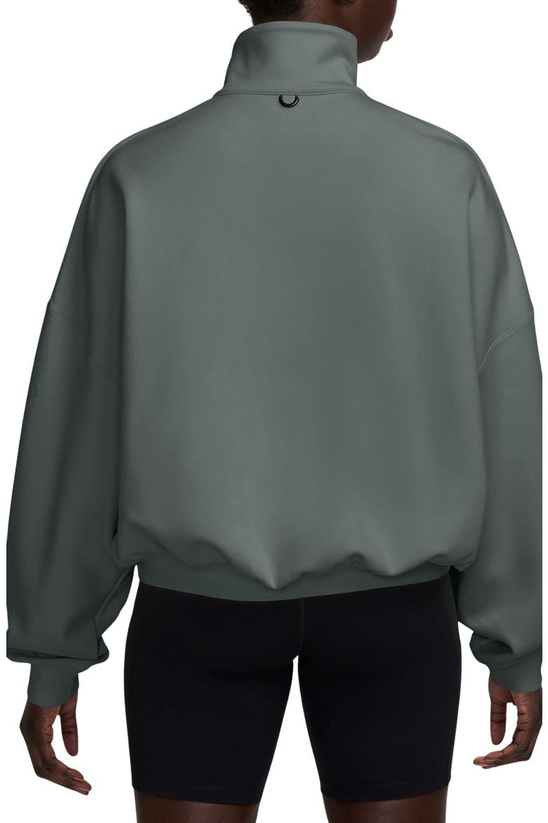 24.7 ImpossiblySoft Dri-FIT Oversize Half Zip Top, Alternate, color, 303 CMOGRN/OUTGRN