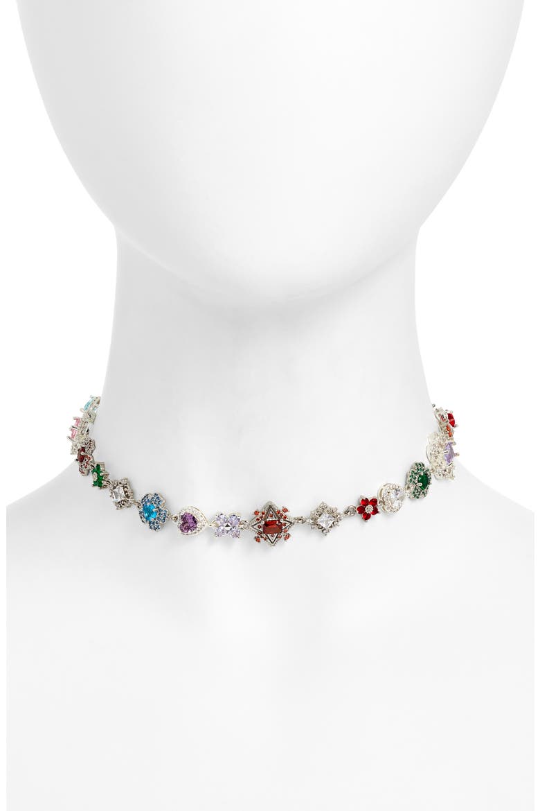 Organized Chaos Choker, Main, color, SILVER