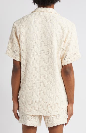OAS Atlas Crochet Camp Shirt | Nordstrom OAS Atlas Crochet Camp Shirt | Nordstrom