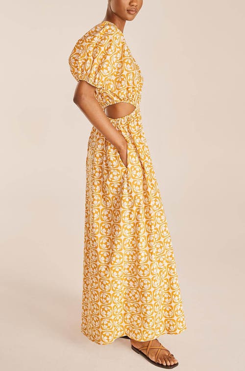 Rebecca Taylor Lattice Fleur Poplin Jumpsuit In Fleur Honey Combo