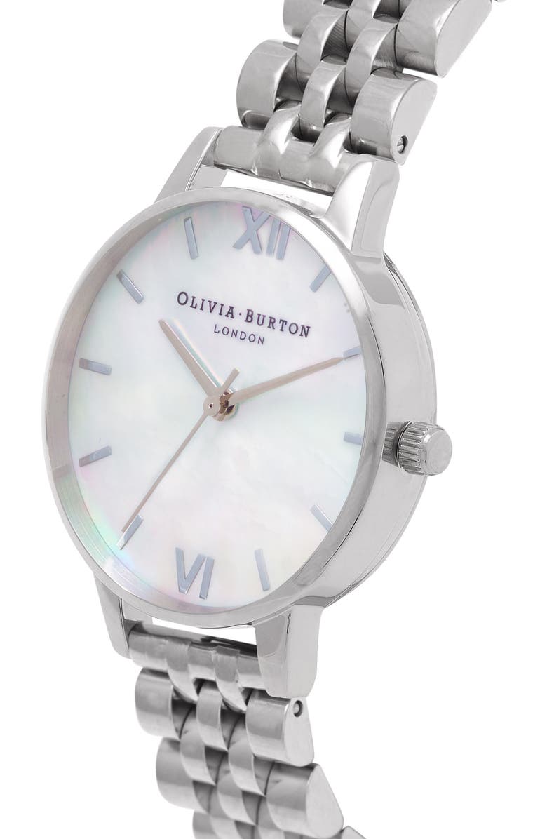 Olivia Burton Mother-of-Pearl Bracelet Watch, 30mm, Alternate, color,