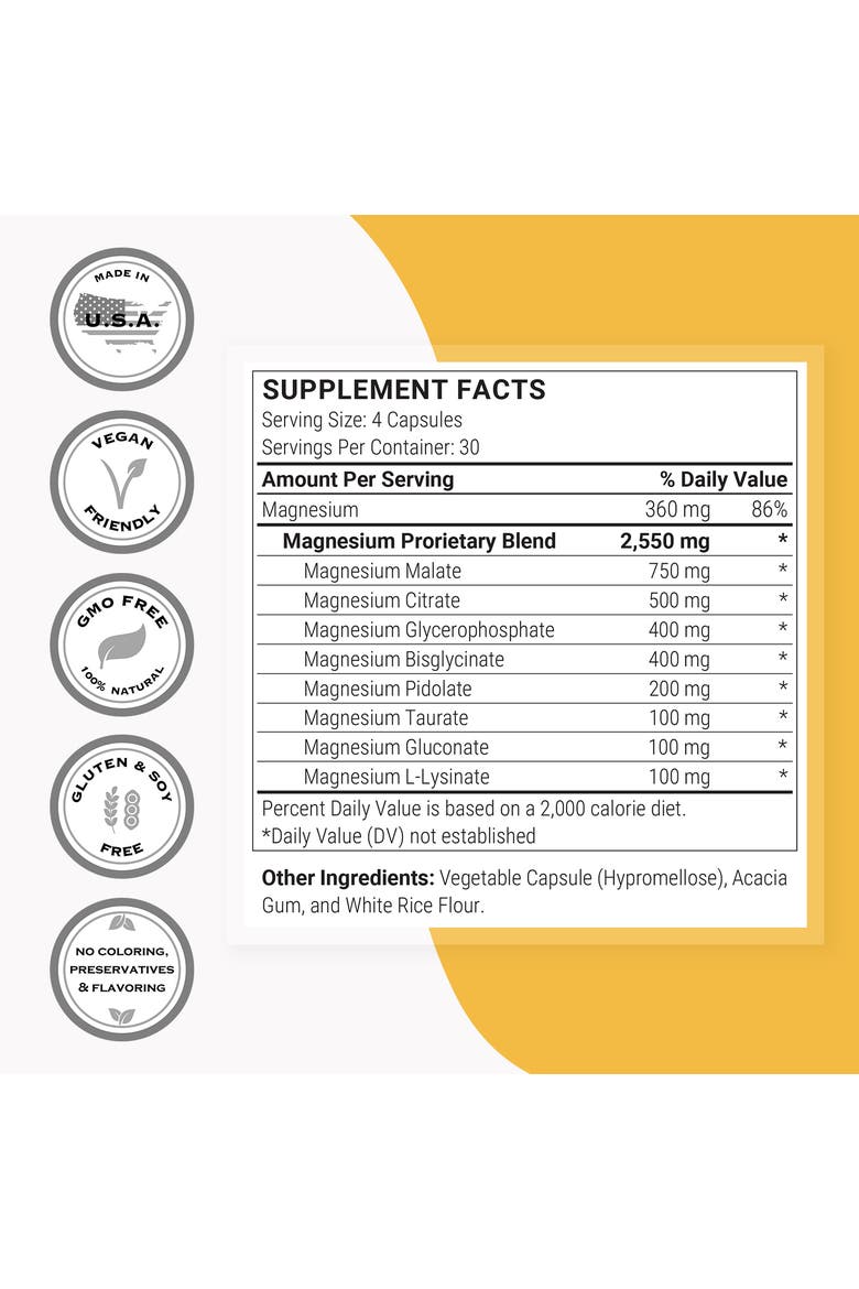 Multi Magnesium Formula, Alternate, color, None