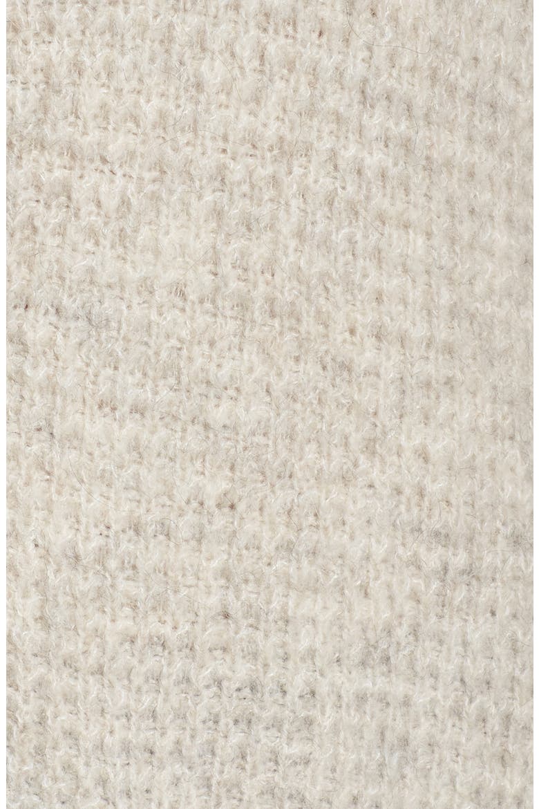 Oversized Waffle Stitch Cardigan, Alternate, color, BEIGE BIRCH