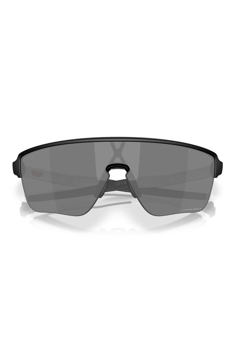 Corridor 142mm Semi Rimless Prizm™ Polarized Shield Sunglasses, Main, color, MATTE BLACK