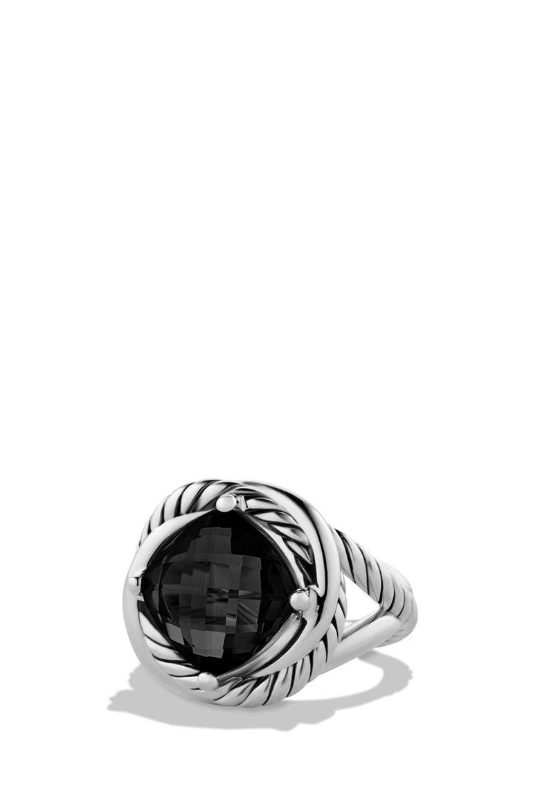 'Infinity' Ring, Main, color, BLACK ONYX