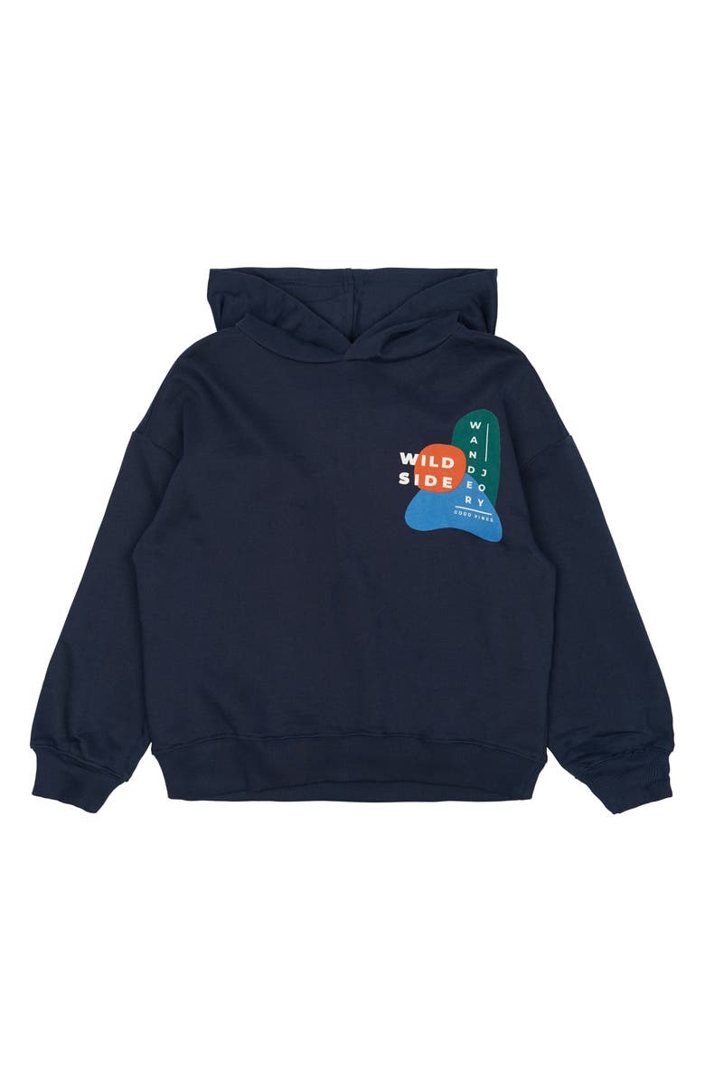 THE NEW Kids' Parvelo Oversize Hoodie, Main, color, Navy Blazer