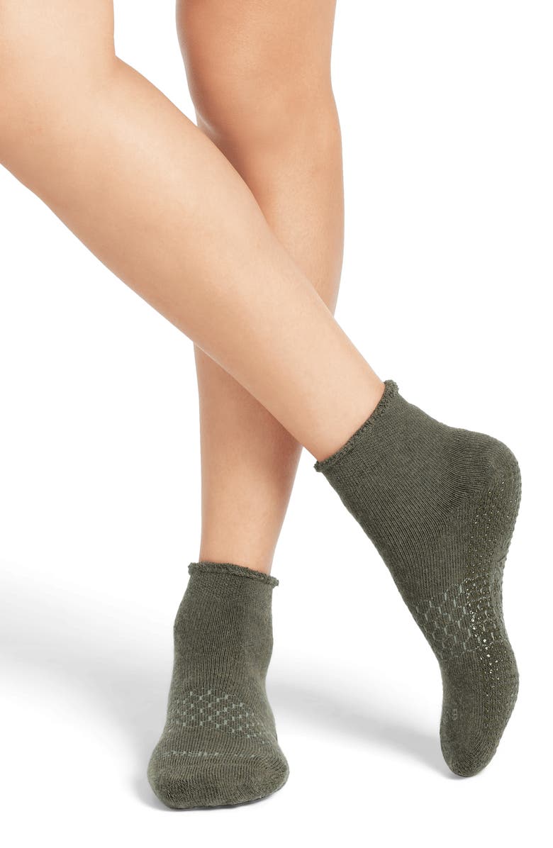 Bombas Roll Top Gripper Quarter Socks, Alternate, color,