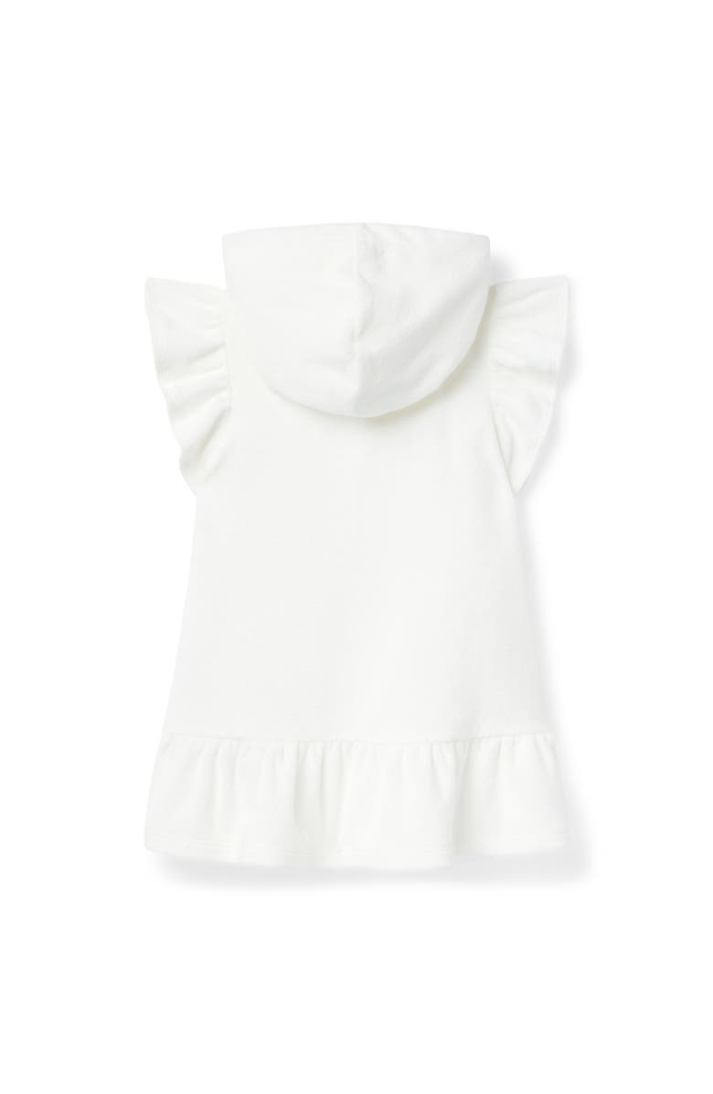 Janie and Jack Hooded Terry Swim Cover-Up, Alternate, color, White