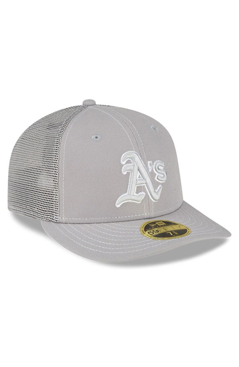 New Era Men's New Era Gray Oakland Athletics 2023 On-Field Batting Practice Low Profile 59FIFTY Fitted Hat, Alternate, color,