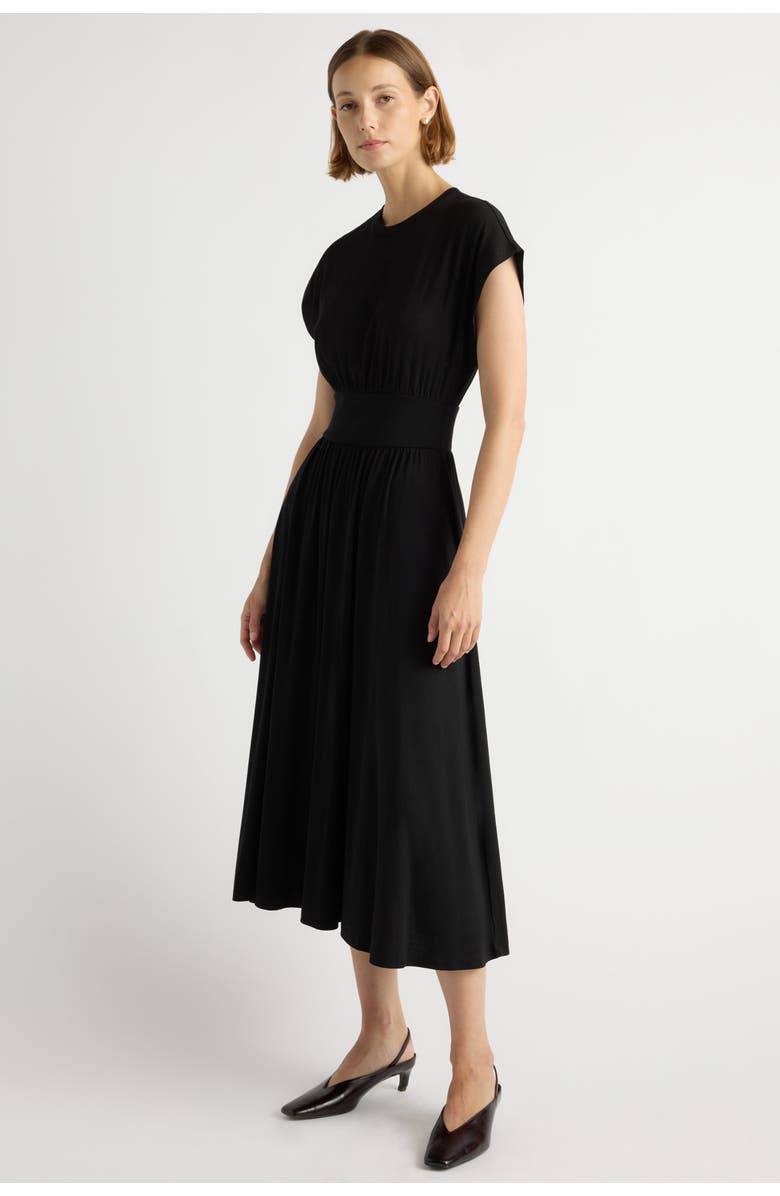 Modern Citizen Prima Jersey Midi Dress, Alternate, color, Black
