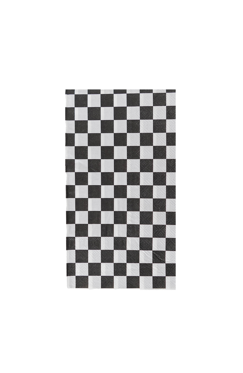 Jollity
Co Checkered Guest Napkins, Main, color, The Classic