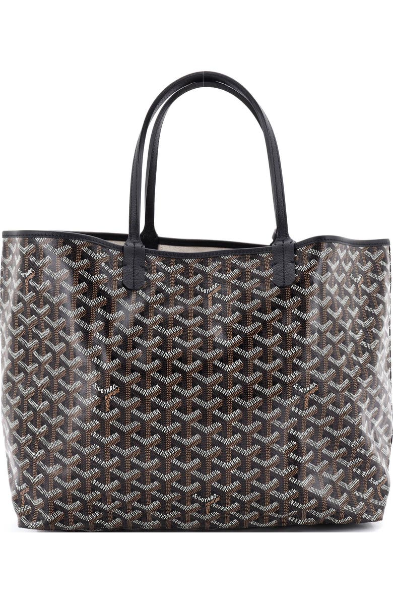Pre-Owned Goyard Saint Louis Tote Coated Canvas PM, Main, color, Black