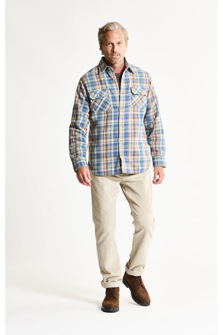 Brushed Flannel Overshirt, Alternate, color, BLUE