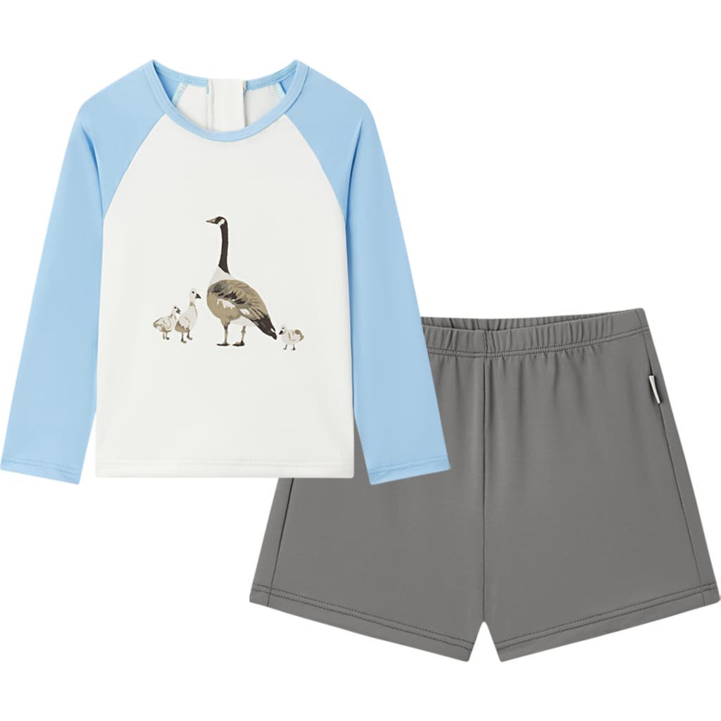 Milkbarn Long Sleeve Shirt And Trunks Swim Set