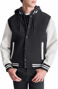 DKNY Water Resistant Varsity Jacket