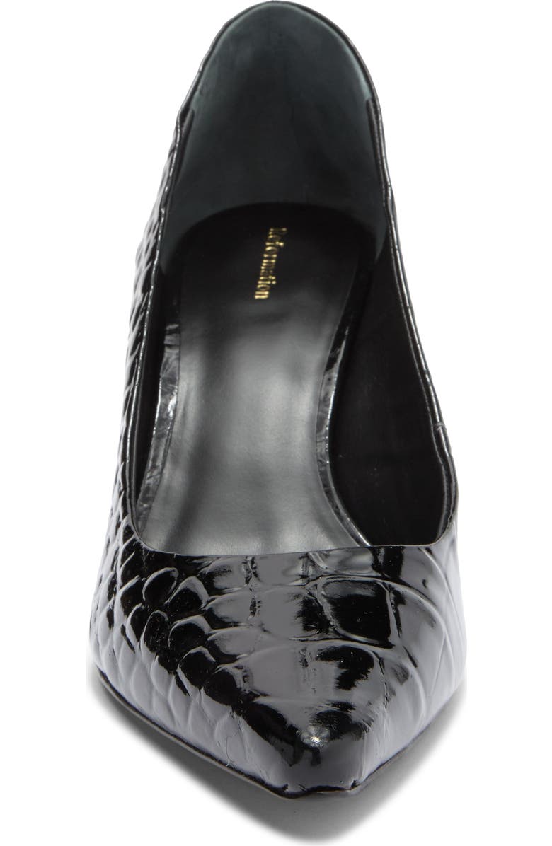 Reformation Willa Croc Embossed Pump, Alternate, color,