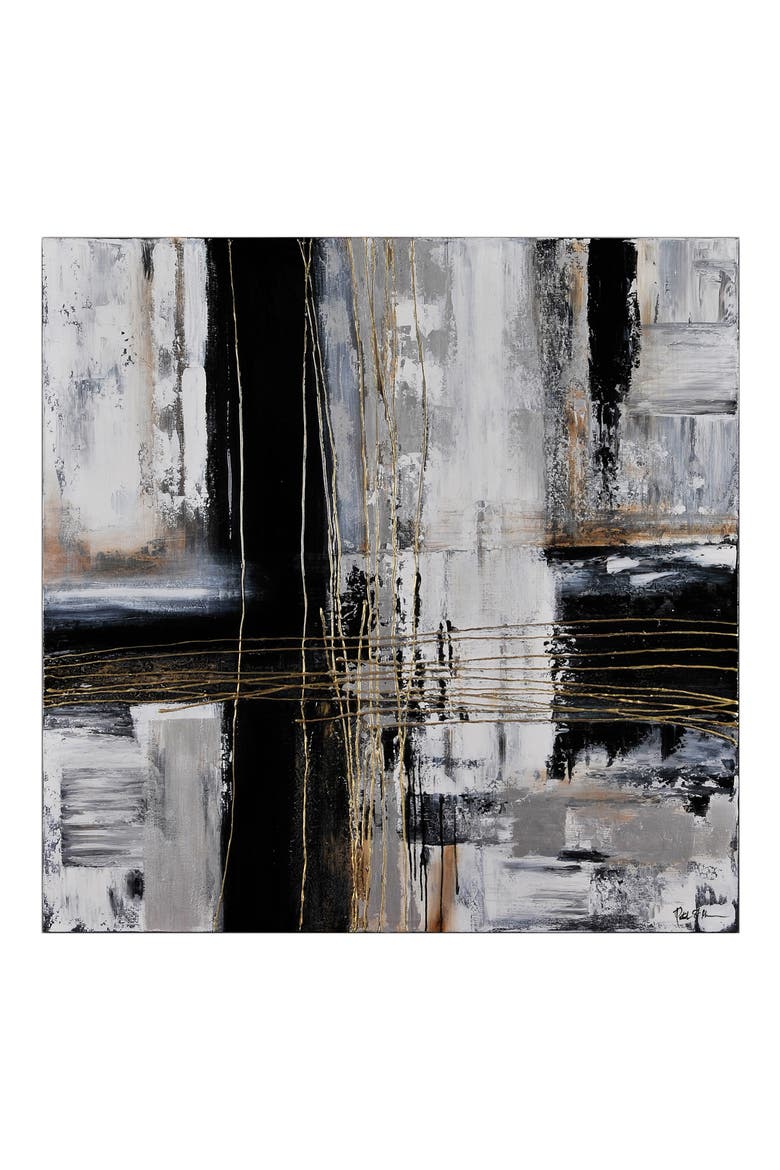 Origins Canvas Wall Art, Main, color, GREY