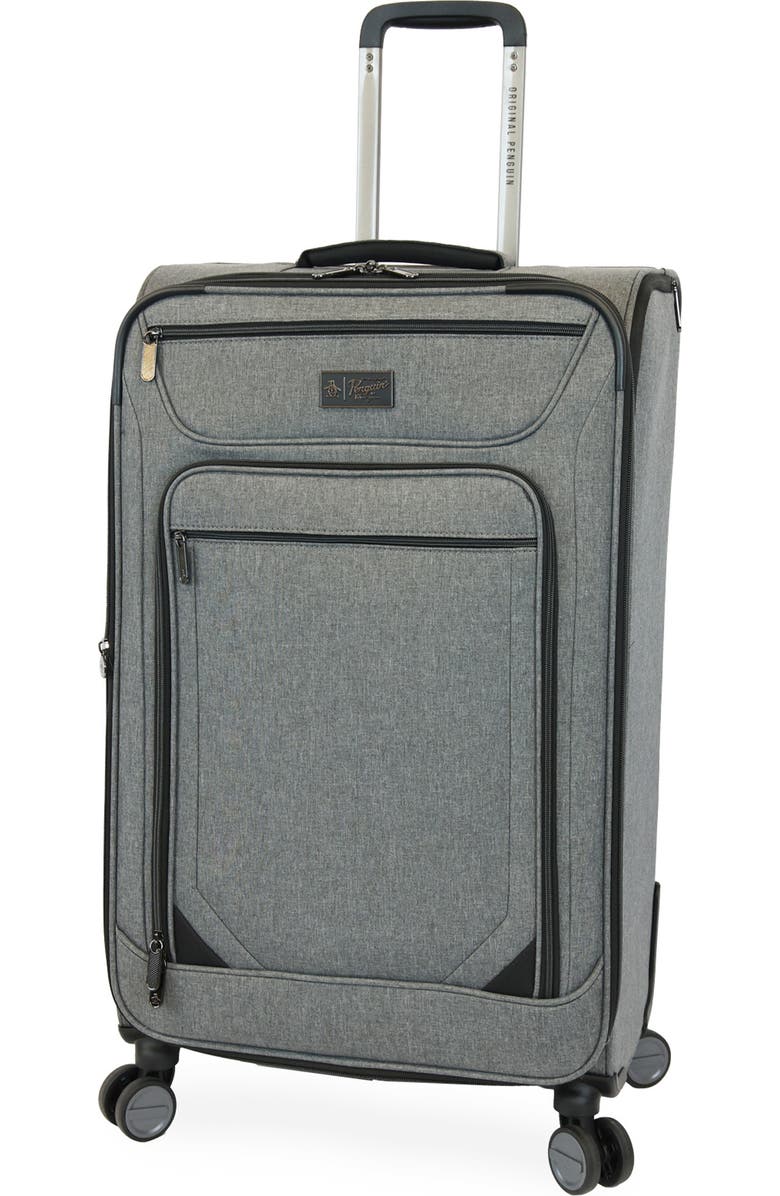 Original Penguin Hedge XL 3-Piece Softside Luggage Set, Main, color, Grey Crosshatch