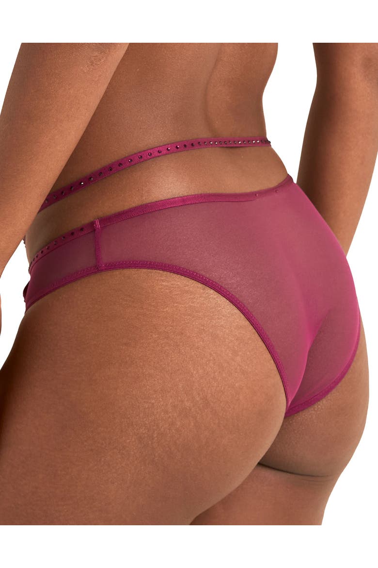 Lyra Brazilian Panties, Alternate, color, Dark purple