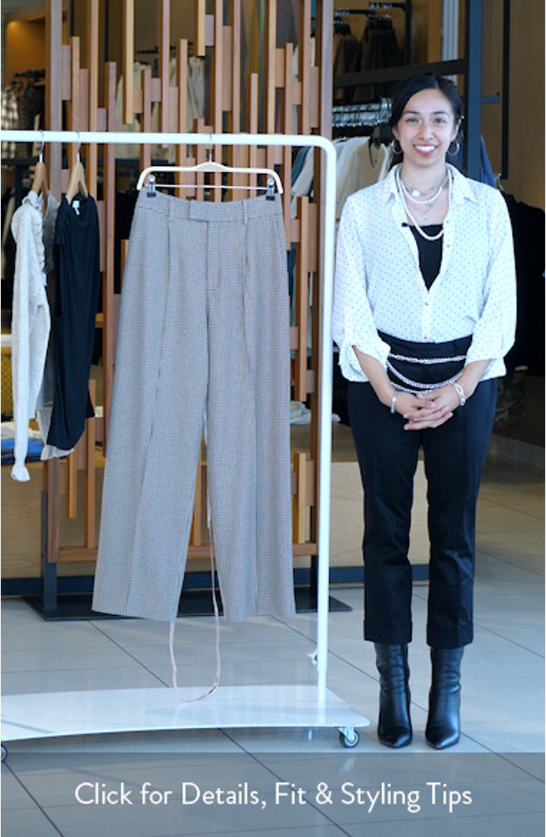 Hayden High Waist Wide Leg Trousers, sales video thumbnail