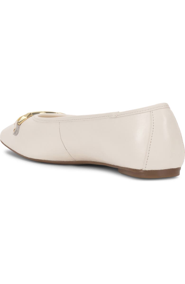 Vince Camuto Virna Square Toe Flat, Alternate, color, Coconut Cream